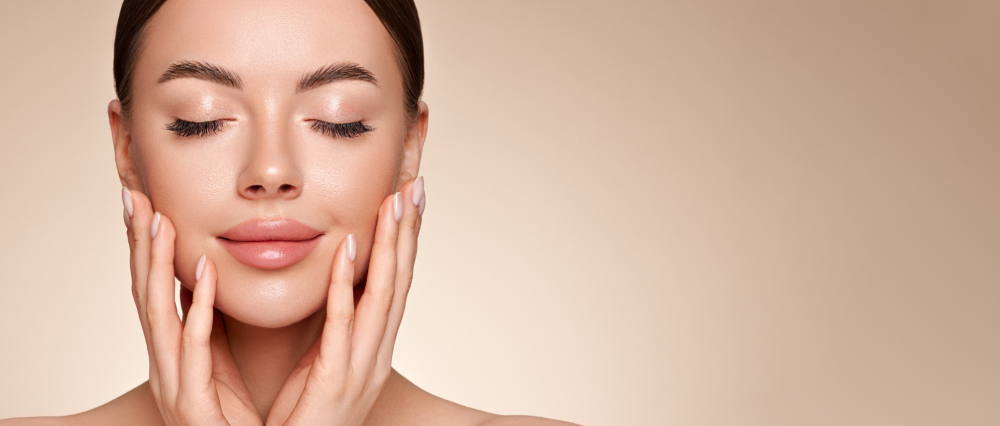 Glowing skin achieved with cosmetic injectables.